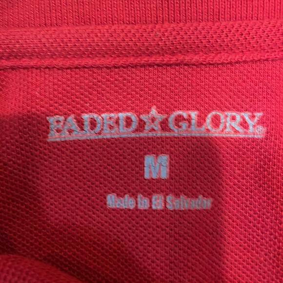 boys  Faded Glory  red polo Medium - Picture 2 of 2